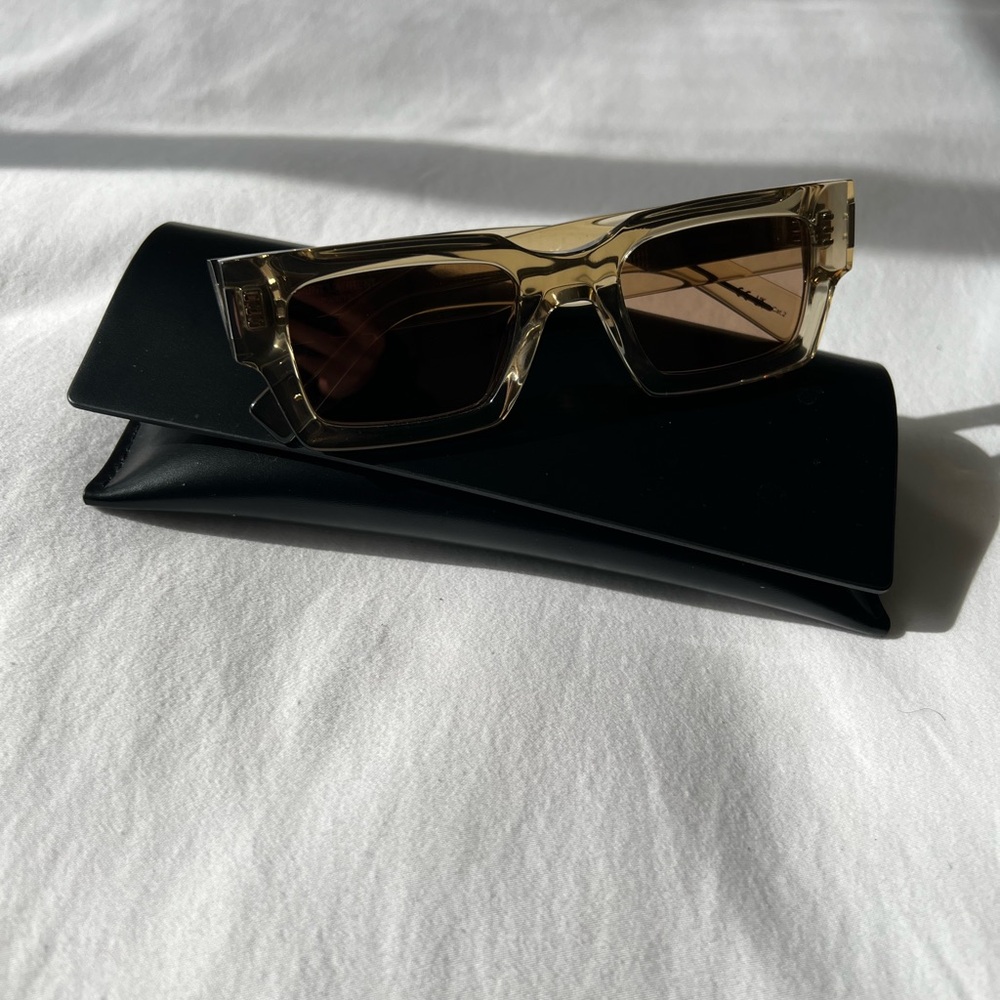 Saint Laurent Sunglasses in Transparent and Brown